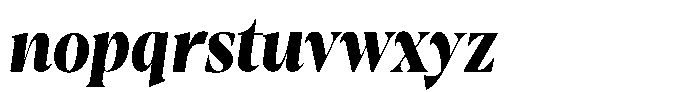 Gustian Extra Bold Semi Condensed Italic Font LOWERCASE