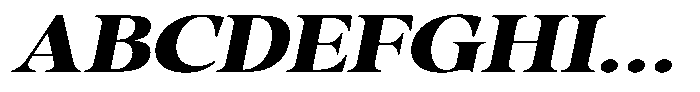 Gustian Extra Bold Semi Expanded Italic Font UPPERCASE