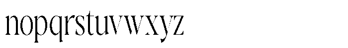 Gustian Extra Light Condensed Font LOWERCASE