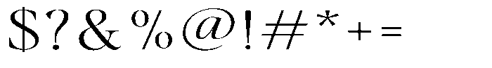 Gustian Extra Light Expanded Font OTHER CHARS
