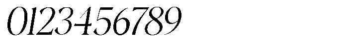 Gustian Extra Light Italic Font OTHER CHARS