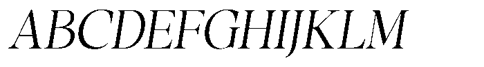 Gustian Extra Light Italic Font UPPERCASE