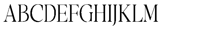 Gustian Extra Light Semi Condensed Font UPPERCASE
