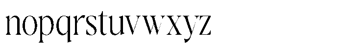 Gustian Extra Light Semi Condensed Font LOWERCASE
