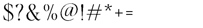 Gustian Extra Light Font OTHER CHARS