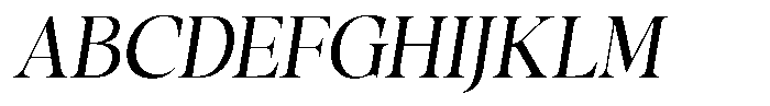 Gustian Light Italic Font UPPERCASE