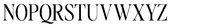 Gustian Light Semi Condensed Font UPPERCASE