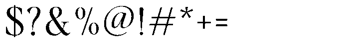 Gustian Light Font OTHER CHARS