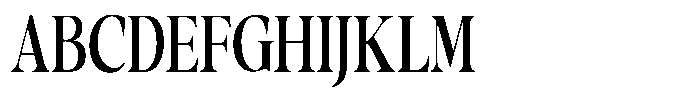 Gustian Medium Condensed Font UPPERCASE