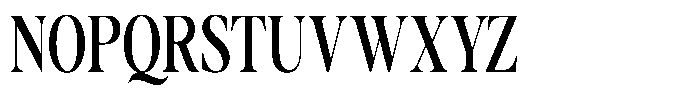 Gustian Medium Condensed Font UPPERCASE