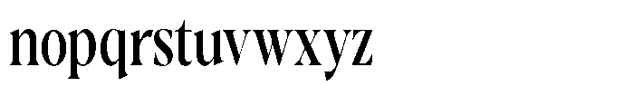 Gustian Medium Condensed Font LOWERCASE