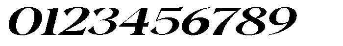 Gustian Medium Expanded Italic Font OTHER CHARS