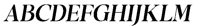 Gustian Medium Italic Font UPPERCASE