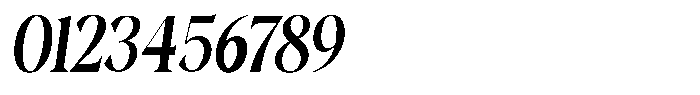 Gustian Medium Semi Condensed Italic Font OTHER CHARS
