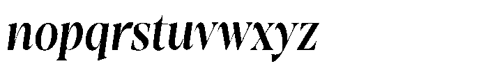 Gustian Medium Semi Condensed Italic Font LOWERCASE