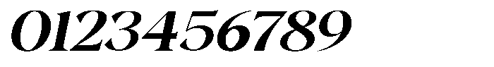 Gustian Medium Semi Expanded Italic Font OTHER CHARS