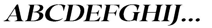 Gustian Medium Semi Expanded Italic Font UPPERCASE