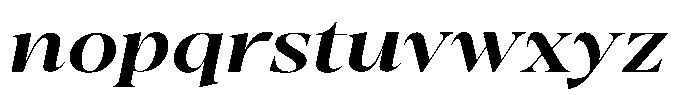 Gustian Medium Semi Expanded Italic Font LOWERCASE