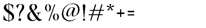 Gustian Regular Font OTHER CHARS