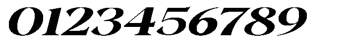 Gustian Semi Bold Expanded Italic Font OTHER CHARS