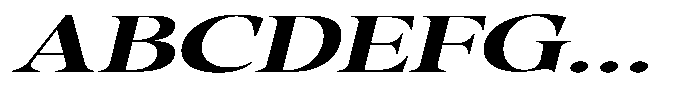 Gustian Semi Bold Expanded Italic Font UPPERCASE