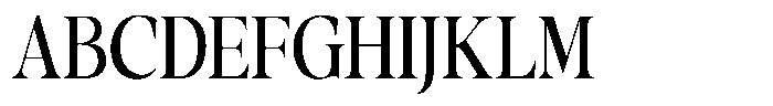 Gustian Semi Condensed Font UPPERCASE