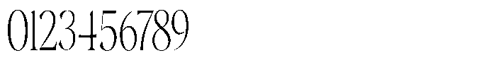 Gustian Thin Condensed Font OTHER CHARS