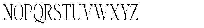 Gustian Thin Condensed Font UPPERCASE