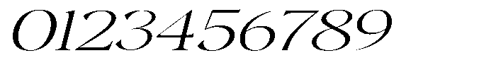 Gustian Thin Expanded Italic Font OTHER CHARS