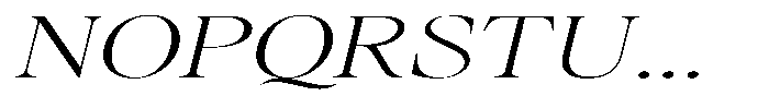 Gustian Thin Expanded Italic Font UPPERCASE
