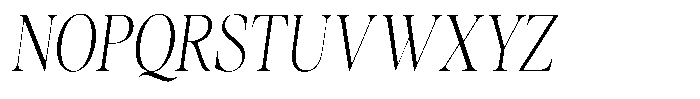 Gustian Thin Semi Condensed Italic Font UPPERCASE