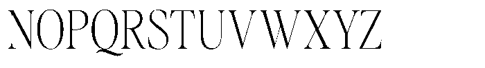 Gustian Thin Semi Condensed Font UPPERCASE