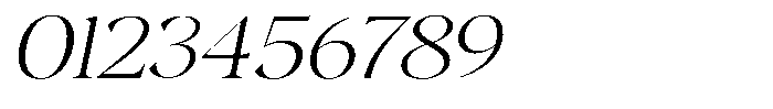Gustian Thin Semi Expanded Italic Font OTHER CHARS