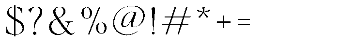 Gustian Thin Semi Expanded Font OTHER CHARS