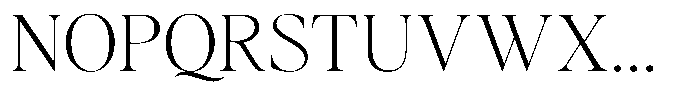 Gustian Thin Semi Expanded Font UPPERCASE