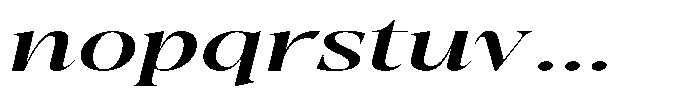 Gustian Variable Black Italic Font LOWERCASE