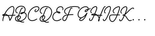 Guteloy Regular Font UPPERCASE