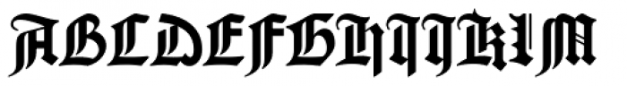 Gutenberg B Font UPPERCASE