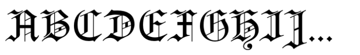 Gutenberg Gotisch Regular Font UPPERCASE