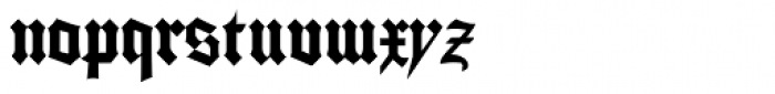 Gutenberg Textura Pro Font LOWERCASE