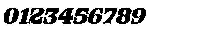 Gutriger Black Oblique Font OTHER CHARS