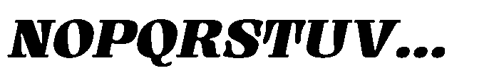 Gutriger Black Oblique Font UPPERCASE