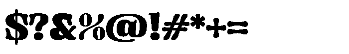 Gutriger Black Font OTHER CHARS