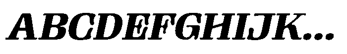 Gutriger Bold Oblique Font UPPERCASE