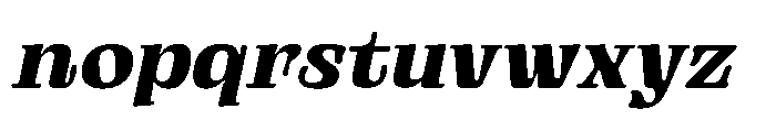Gutriger Bold Oblique Font LOWERCASE