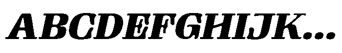 Gutriger Extra Bold Oblique Font UPPERCASE