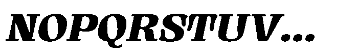 Gutriger Extra Bold Oblique Font UPPERCASE