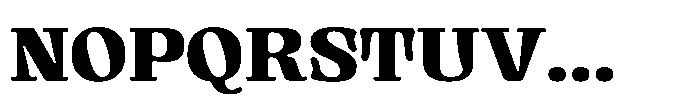 Gutriger Extra Bold Font UPPERCASE