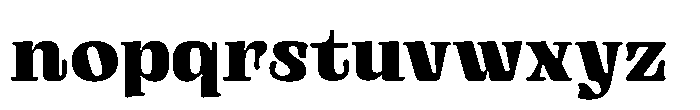 Gutriger Extra Bold Font LOWERCASE