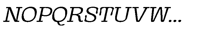 Gutriger Extra Light Oblique Font UPPERCASE